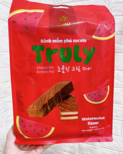 Bánh Mềm Phủ Socola Dưa Hấu Truly 400g