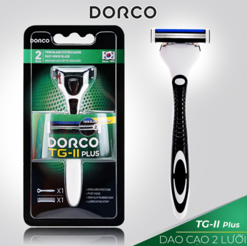 Dao Cạo Dâu Hàn Quốc 2 Lưỡi DORCO TG-II PLUS