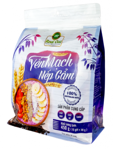 Yến Mạch Nếp Cẩm Cao Cấp Real Oat 450g