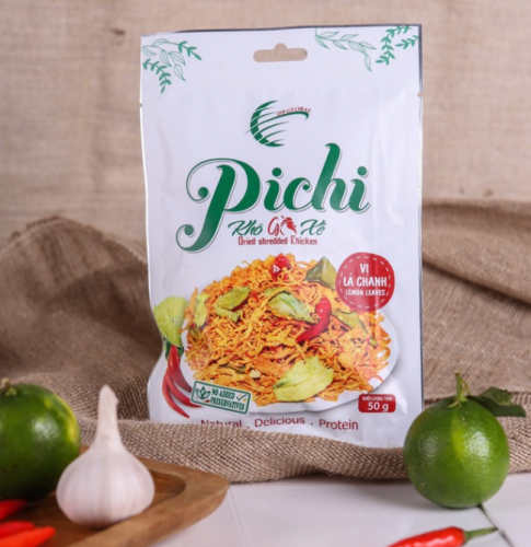 Khô Gà Xé Cay Pichi 50g Vị lá Chanh